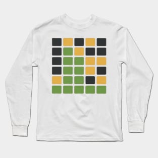 Wordle fun game puzzle Long Sleeve T-Shirt